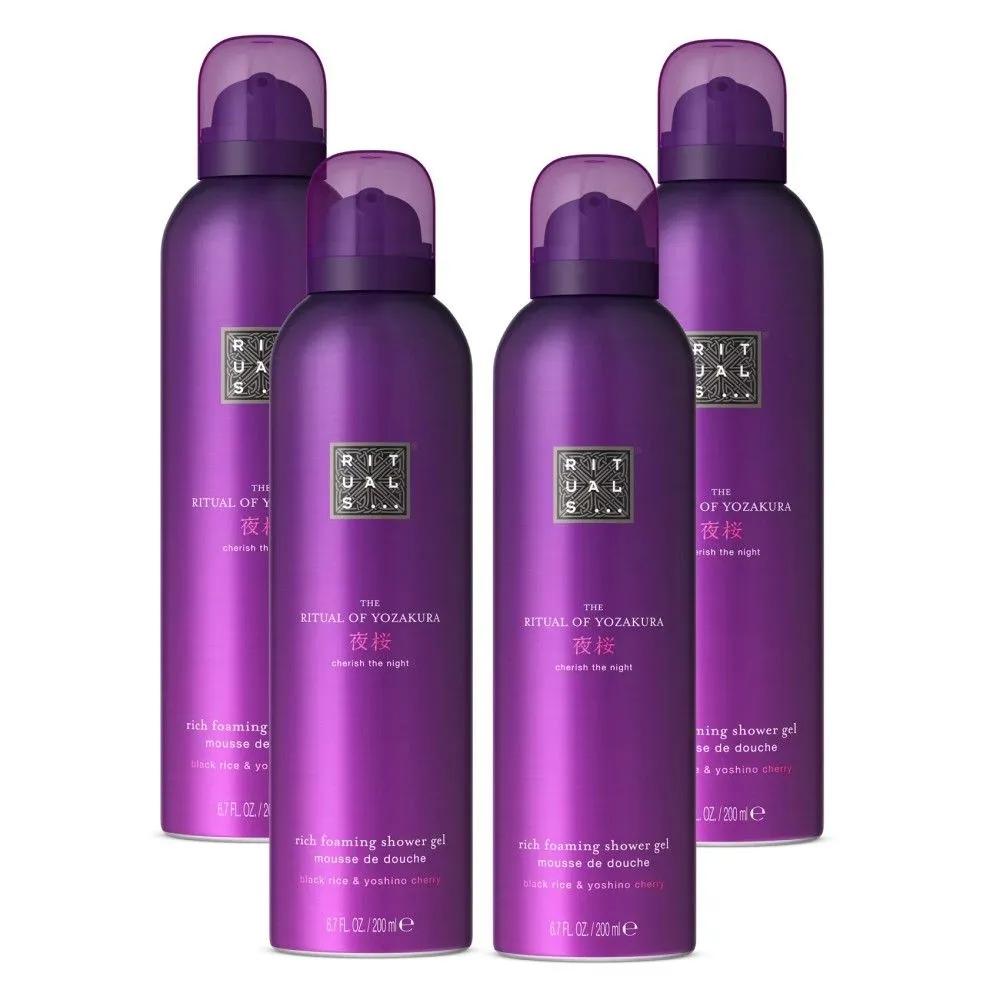 RITUALS Dutch Cherry Extract White Blossom Scent Foaming Shower Gel 200ml x 4 bottles
