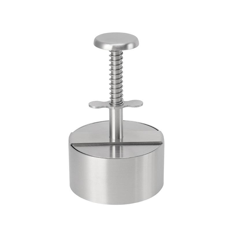 Hamburger Press Manual Non Stick Coating Circular Stainless Steel Meat Patty Press Household Kitchen Hamburger Press Tool