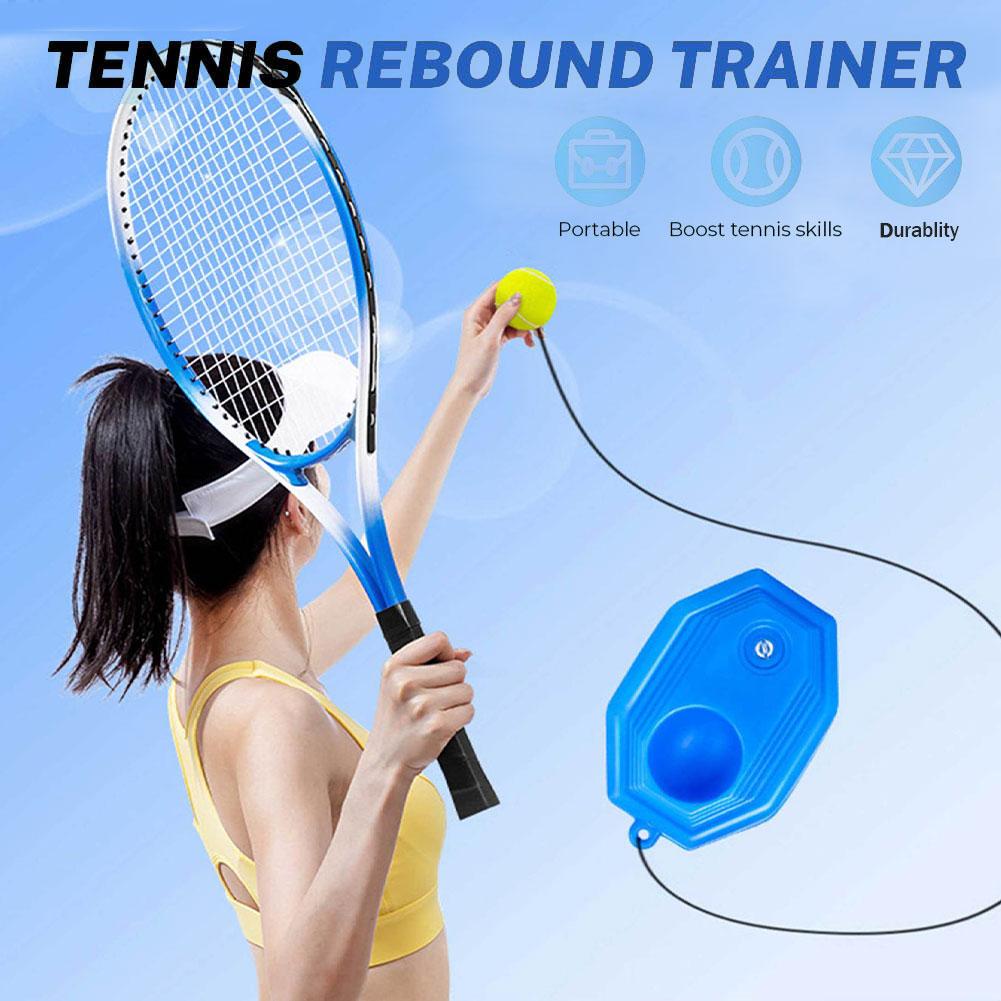 Tennis Trainer Baseboard Set With String Ball For Professional Practice Rebounder Self Study Tool For Backyard Garden