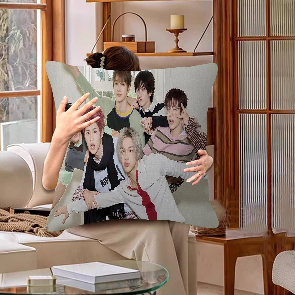 Kpop Style Riize Pillowcase Toon Gift Cushion Cover Bedroom Home Sofa Chair Seat Decor Pillow Case