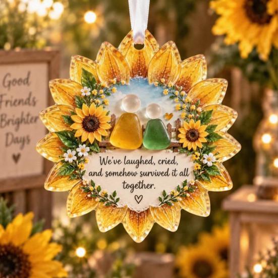 Christmas Hanging Ornaments Heartfelt Holiday Keepsake Ornament, Acrylic Decoration for Loved Office Party Decor Ones, Tree Pendant Home Party,