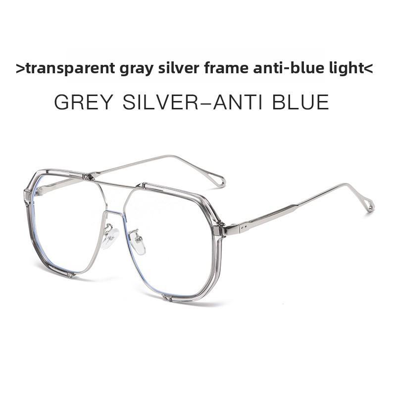 Geometric Oversized Square Sunglasses With Uv400 Protection For Outdoor Activities And Fashion Style