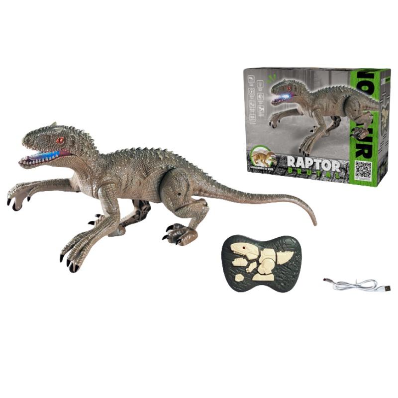 Large Size Remote Control Dinosaur Toy For Boys Wholesale Tyrannosaurus Rex Model With Articulated Joints And Light-up Features Plastic Material