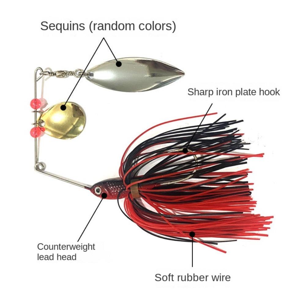 15g 17g 18g Beard fishing lure bass pike walleye spinner bait 2023 Buzzbait  Sea fishing