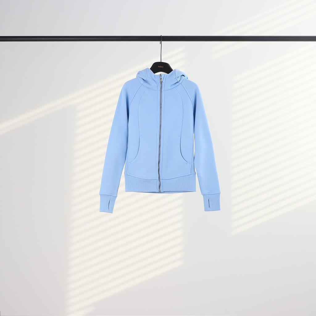 Women's Scuba Slim-fit Full Zip Fleece-lined Hooded Sweatshirt for Casual Sport & Yoga