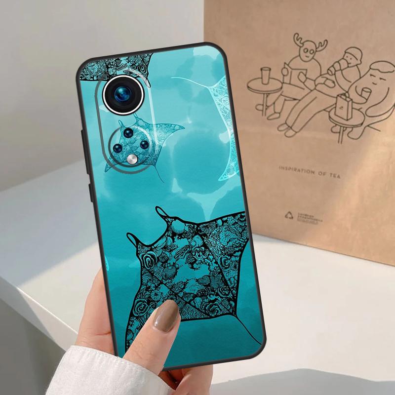 Animal Manta Ray For Honor Magic 8 7 6 5 Pro Case For Honor X9d X9c X9b X9a X8c X8b Win 200 400 50 70 90 Lite