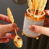 1set Coffee Spoon Storage Box Restaurant Knife Fork Spoon Chopstick Cage Dessert Refreshment Spoon Tableware Cartridge
