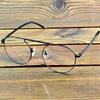 Full-Rim Black Titanium Aviator-Style Optical Glasses Frame – Lightweight Metal Eyewear for Men and Women