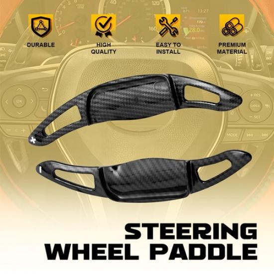 2X Steering Wheel Paddle Shifter Trims ABS For - Toyota Avalon/Corolla A