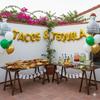 Tequila Bottle Banner (16pc, 12ft Gold String) 21st Birthday Decorations, Moo Moos and Margaritas Margs and Matrimony Garland Bachelorette Party