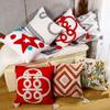 Nordic Ins Style Moroccan Tufted Pillow Bed and Breakfast Light Luxury Embroidered Cushion Removable and Washable Tassel Home Pillow Cover