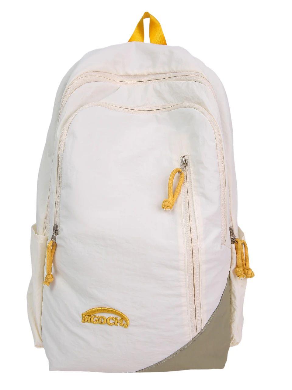 

Large Capacity School Backpack for Middle & High School Girls INS - Style Japanese - Inspired Double - Shoulder Bag Trendy Minim 15 inches белый