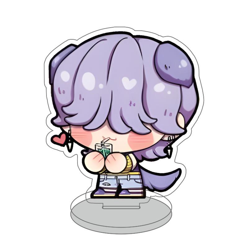 Anime Animation K-Pop Dämonenjäger 10 cm Mini Niedlicher Acrylaufsteller Rumi Mila Zoe Jinu Schreibtisch- & Heimdeko