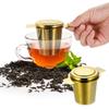 Uxcell 1-Piece Tea Infuser Filter, Fine Mesh, Loose Tea Steeper, Stainless Steel Tea Strainer with Handle for Loose Leaf Tea, Gold