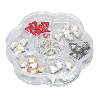 1 Schachtel Resin Nailart-Ornamente Glänzende Nagelaccessoires DIY Dekorationszubehör Mehrere Größen