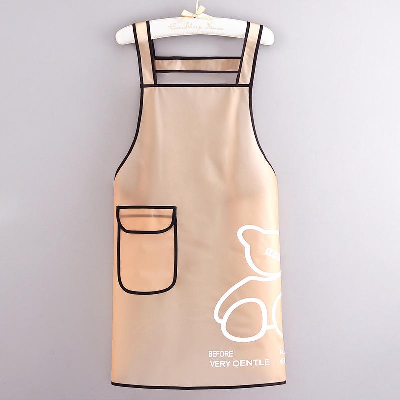 Summer Breathable Waterproof Oil-Proof Kitchen Apron for Adults
