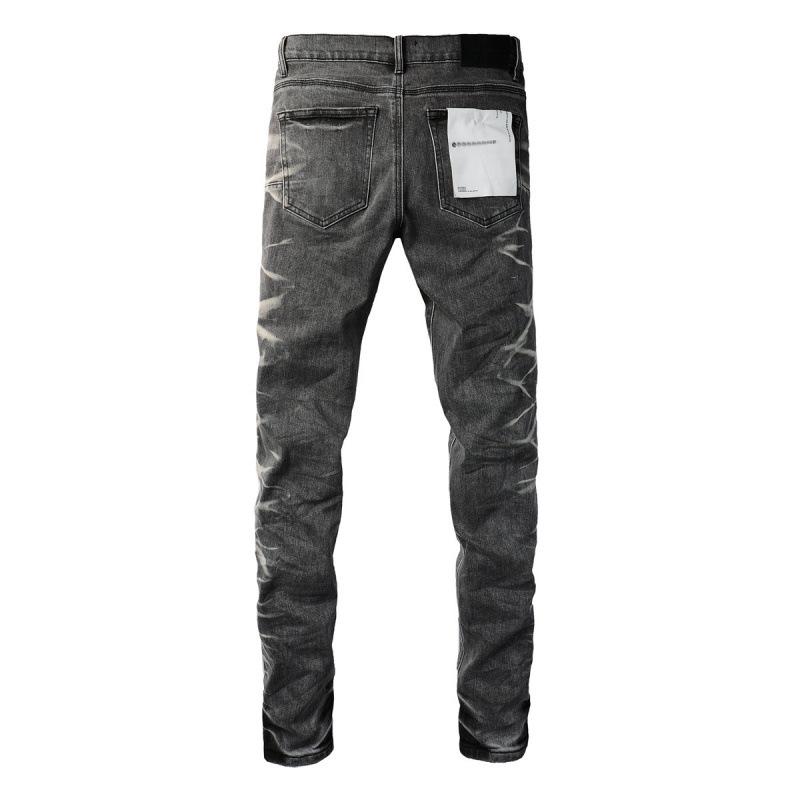 KB Jeans, European and American Trendy Brand Fashion Slim-fitting Small Feet Ripped Holes and Old Jeans