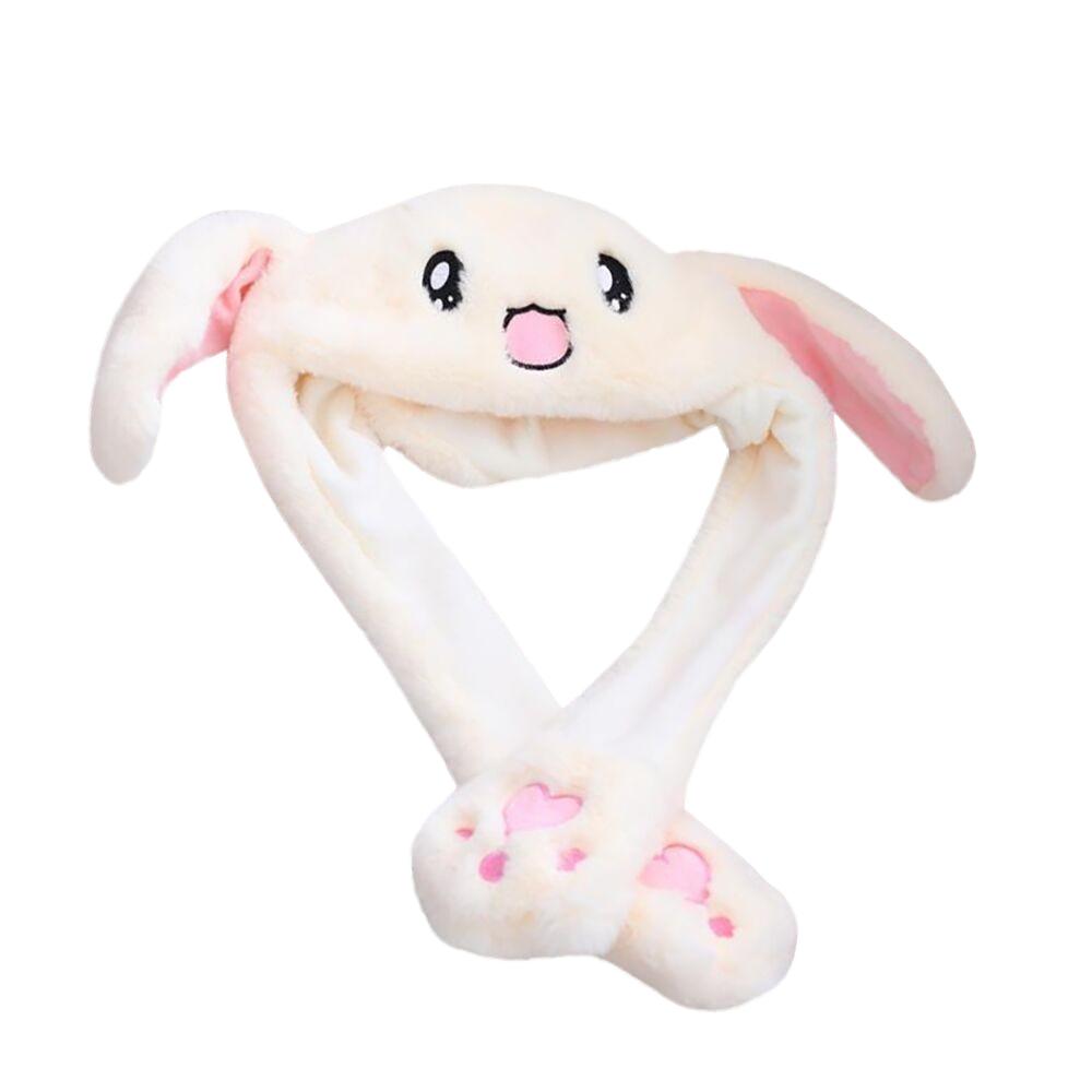 Festival Party Dress Plush Rabbit Hats Glowing Pikachu Ears Adult Children Funny Cute Stitch Moving Ears Cap Polyester