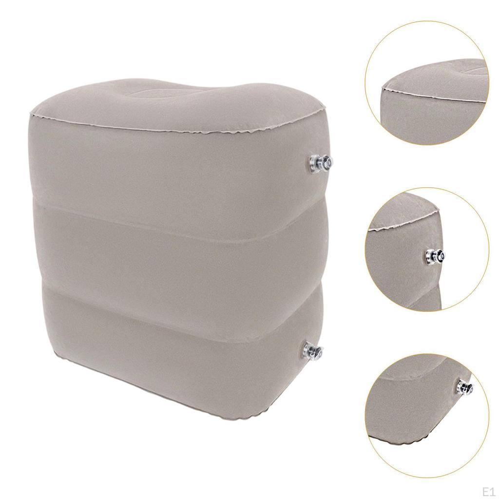 Inflatable Footrest for Travel with Height Adjustment
