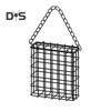 Suet Cage Bird Feeder Outdoor Garden Iron Cages Outside Hanging Suet Feeder Single Suet Cake Wild Bird Feeder