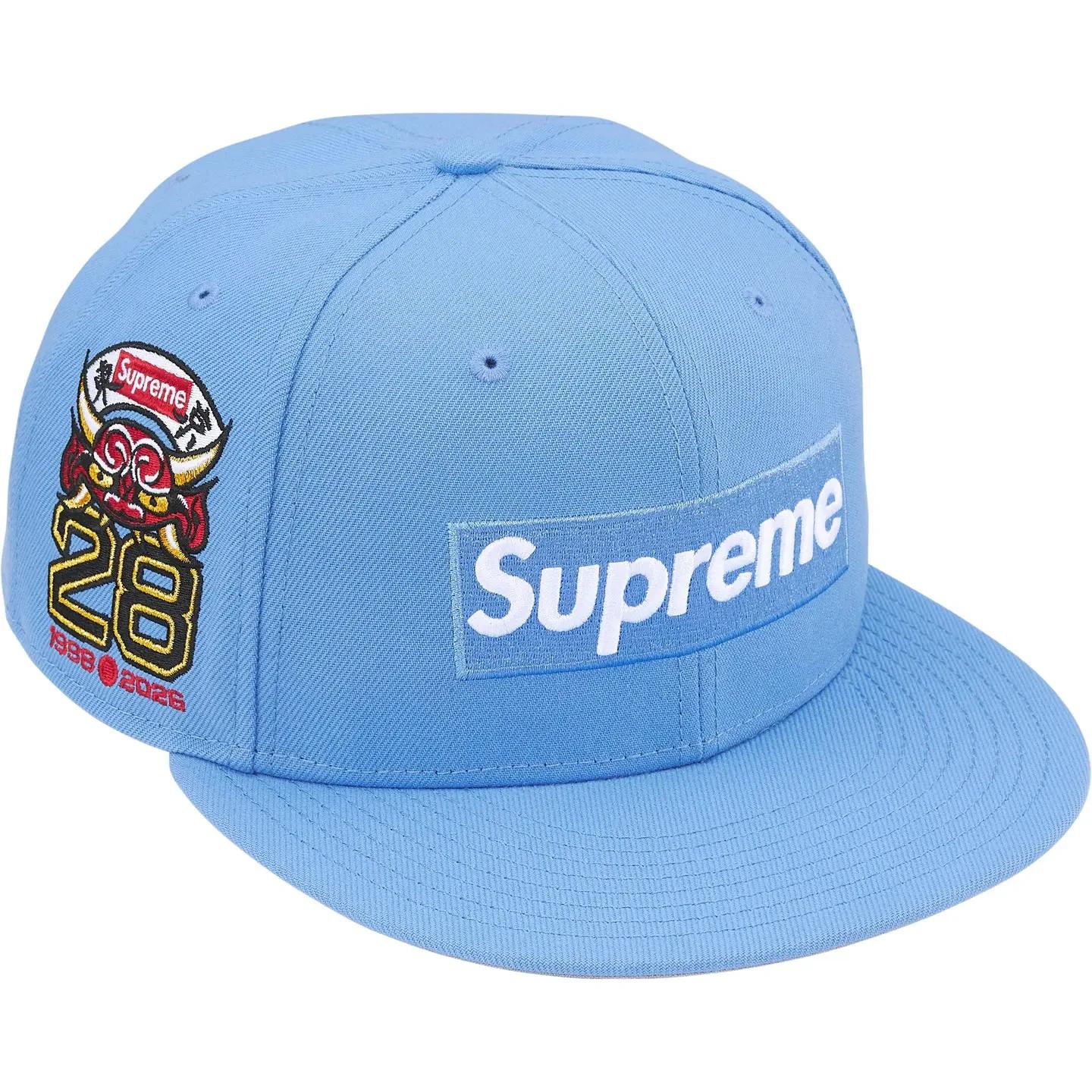 770050 Supreme Shop Box Logo New Era (Tokyo) Light Blue 7 3/8