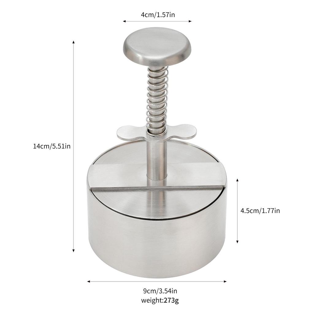 304 Stainless Steel Hamburger Press-Type Patty and Rice Ball Mold Manual Kitchen Tool