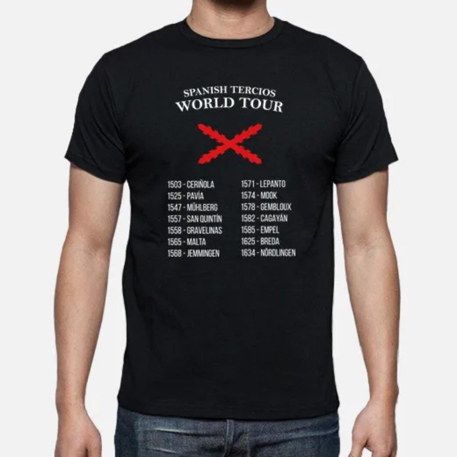 Batallas De Los Tercios. Spanish Tercios World Tour T Shirt S чёрный