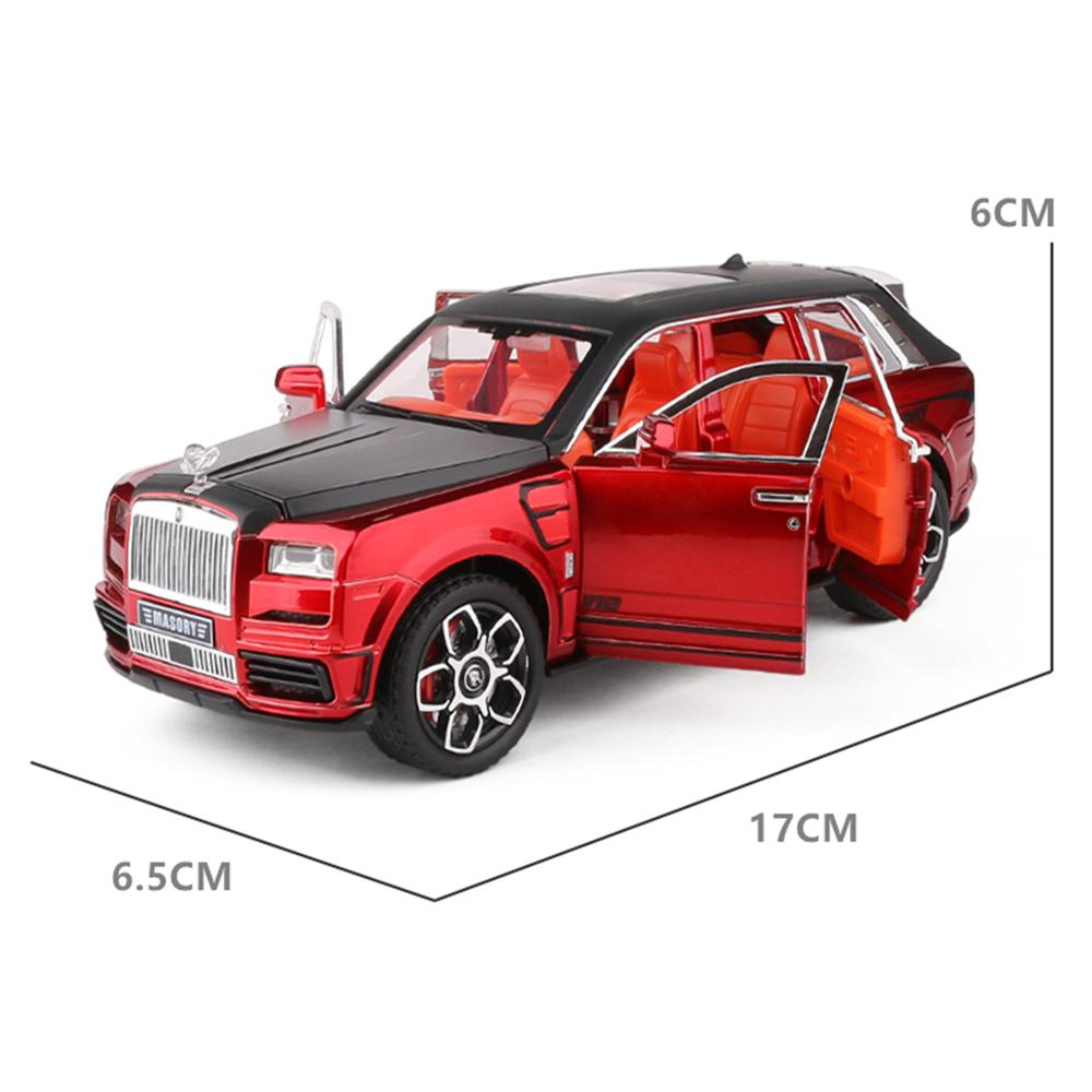 1/32 Scale Exclusive Alloy Metal Pull Back Die-cast Car CULLINAN MASORY Diecast Metal Pullback Toy Car with Openable Doors,Light Music Gifts Toy
