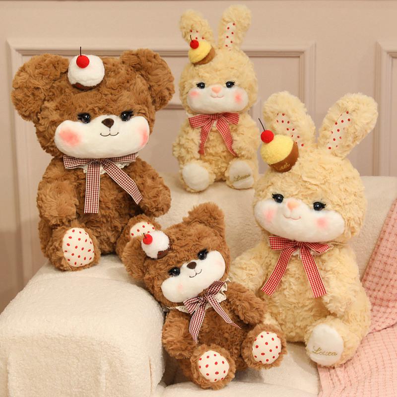 Adorable Lolita Style Plush Doll: Cute Rabbit & Bear
