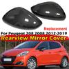 For Peugeot 208 2008 2012-2018 C3 2016 To 2020 Car Replacement Rearview Side Mirror Cover Wing Cap Exterior Case Trim