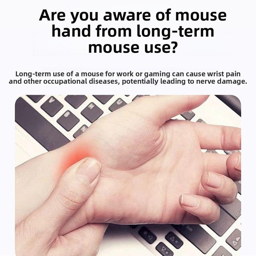 2Pcs/Set Non-Slip Wrist Support Mouse Pad Slow Rebound Keyboard Hand Cushion  Student