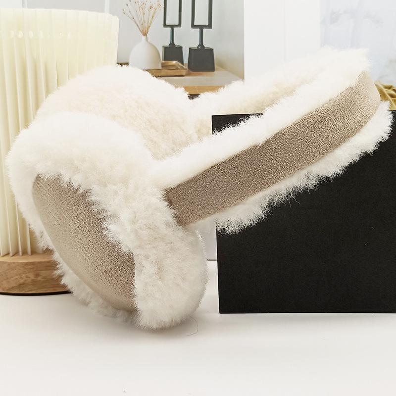 Rabbit Fur Plush Ear Muffs: Fashionable Winter Ear Protection for Cycling, Cold, and Anti-Freeze Conditions. Perfect for Outdoor Warmth.
