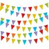 Bandierine Triangolari in Lino Giallo Degradé da 5 Metri (18 pezzi) per Decorazioni di Matrimonio, Festa o Compleanno
