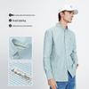 Navigare Men's Casual Striped Long Sleeve Shirt