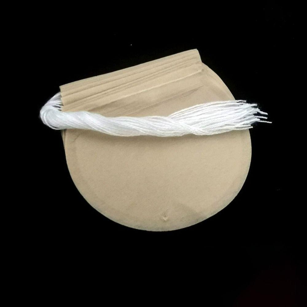 100Pcs Strainer Empty Filter Paper Teabags with String Heal Seal Spice Filters Teabags Coffeeware