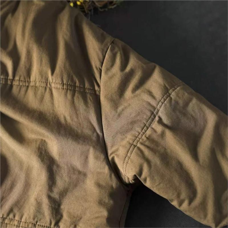 Women Vintage Hooded Parkas Button Solid Color Coats Winter Long Sleeve Pockets Warm Plus Cotton Parkas