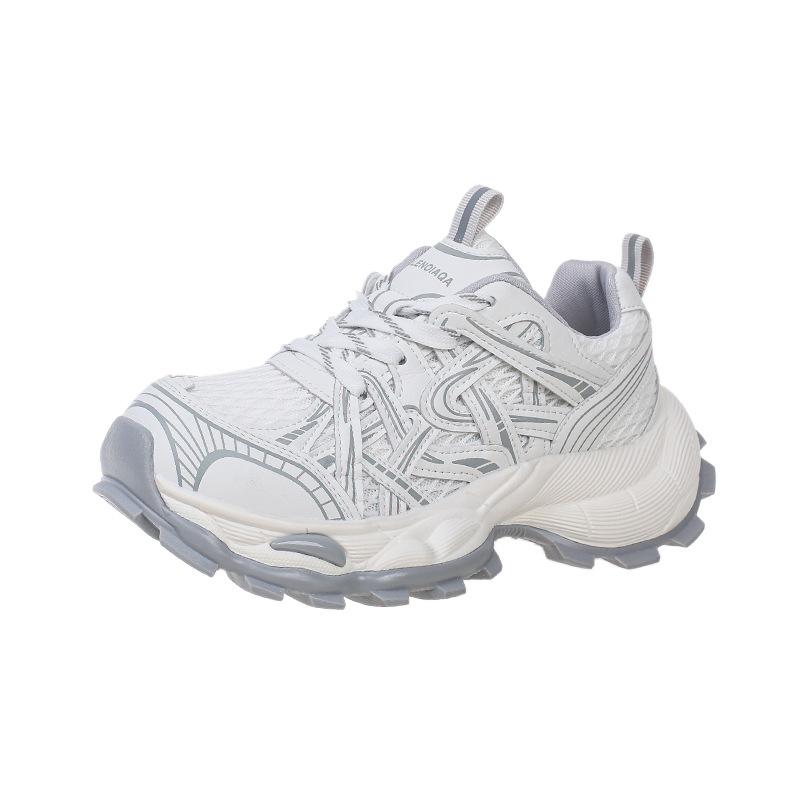 

Daddy shoes women s 2025 new thick-soled summer mesh breathable fashion versatile foreign style explosion light sports shoes 40 бежевый