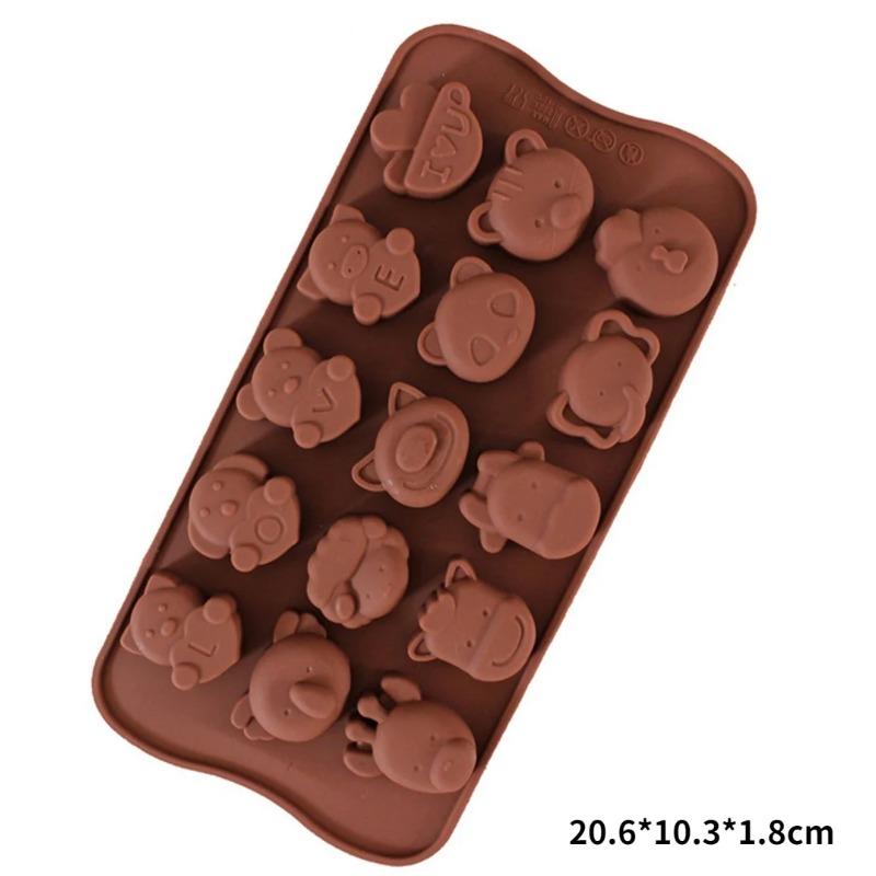 Love Mold Silicone Baking Accessories DIY Chocolate Candy Molds Fudge Cupcake Decorating Supplies Baking Tools Cake Molds