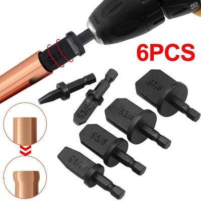 6pcs Expander Imperial Tube Pipe Expander Support for Air Conditioner Conditioning Swaging Tool 7/8 3/4 5/8 1/2 3/8 1/4 Inch