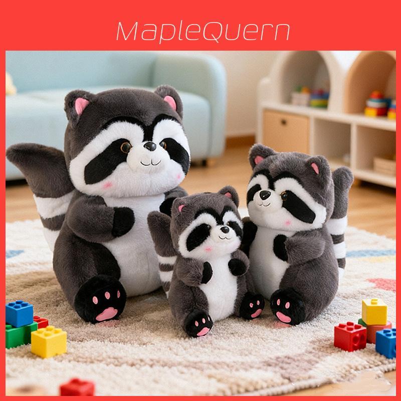 Raccoon Plush Toy Soft Cute Animal Doll For Kid Gift And Birthday Present