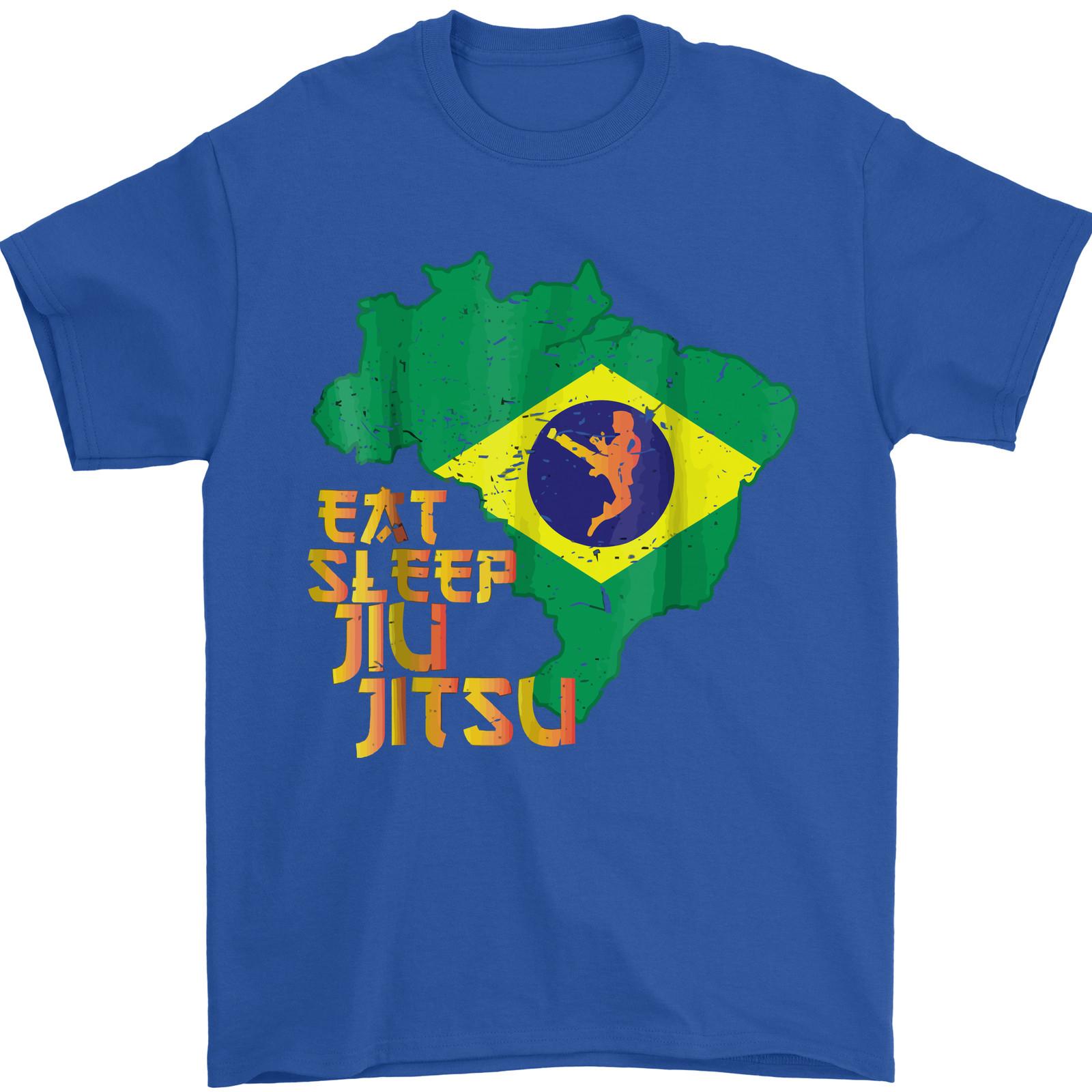 

Eat Sleep Brazilian Jiu Jitsu MMA Mens TShirt Woman Man Summer Fashion Casual Cotton Graphic T Shirts Streetwear Tops Tee S