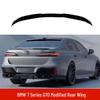 BMW 7 Series G70 M760 2023 Fixed Rear Wind Wing, No Drilling, Gloss Black