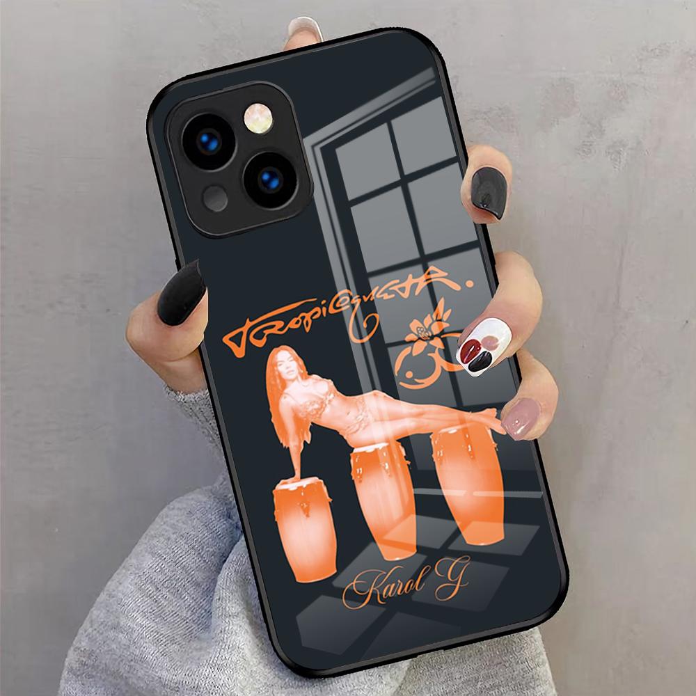 K-karol-G-Tropicoqueta Handyhülle Für IPhone 17 Pro Max 16 15 14 Pro Max 13 11 X Xs Xr 8 7Plus Glasabdeckung