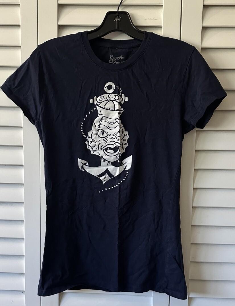 Sweet Siren Designs 2XL Ladies T-shirt Sailor Creature From The Black Lagoon Unisex T-Shirt XXXL