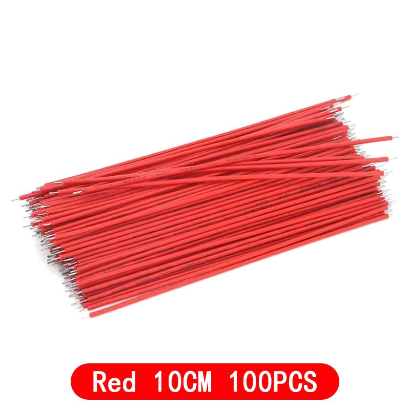 100PCS Tin-Plated Breadboard PCB Solder Cable 24AWG 10CM Fly Jumper Wire Cable Tin Conductor Wires 1007-24AWG Connector Wire