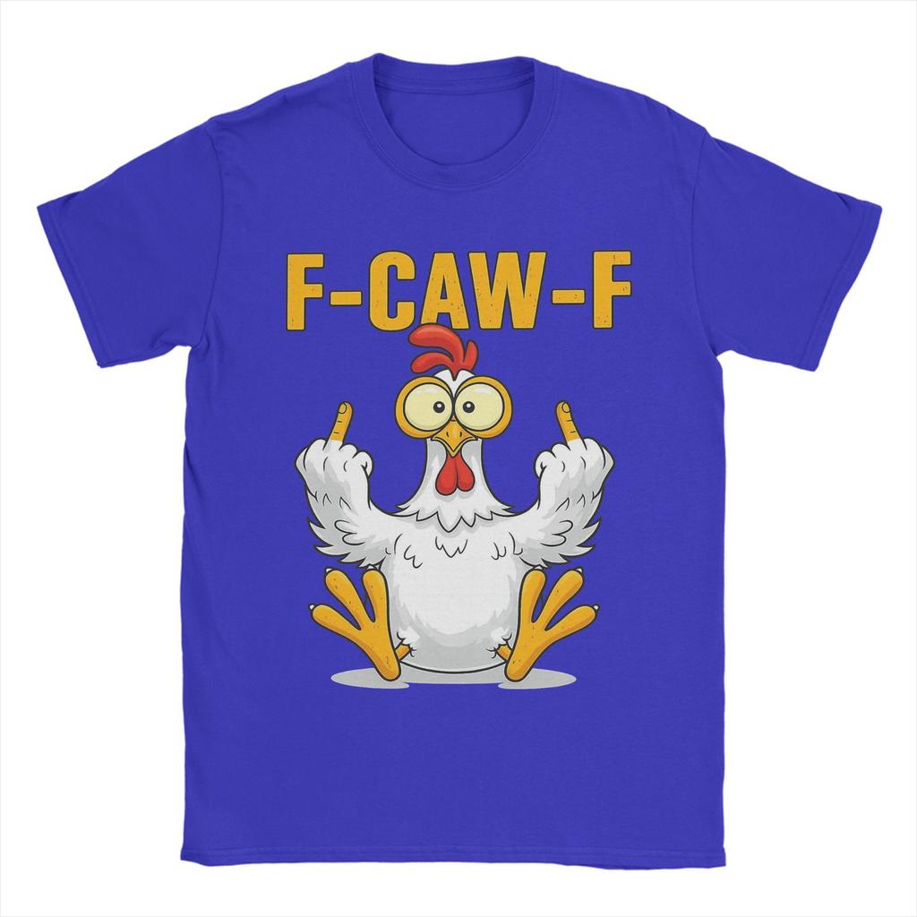 F-Caw-F-Chicken T-Shirt für Herren Neuheit Reines Baumwoll-T-Shirt Rundhals Kurzarm T-Shirts Geschenk Tops