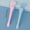 New product with digging spoon double head silicone mask brush silicone soft head mud mask brush digging apply makeup remover c