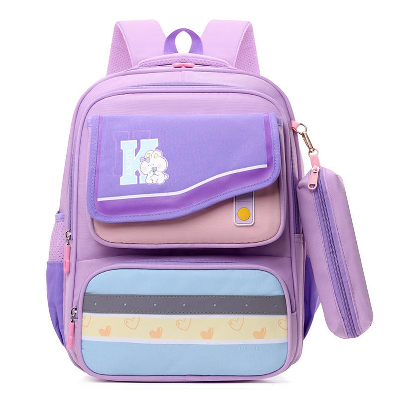 Adorable Girl's School Backpack For Primary Students With Trendy Color Combinations