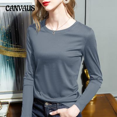 Bluză de damă de primăvară și toamnă, pulover simplu, cu gât rotund, cu mânecă lungă, reversibilă