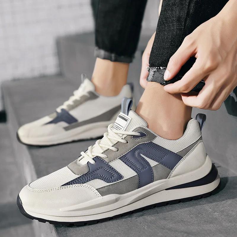 Fashion 2024New Trendy Fashion Board Leisure Sports Net Shoes Soft Sole Forrest Gump Shoes Comfortable Men's Shoes